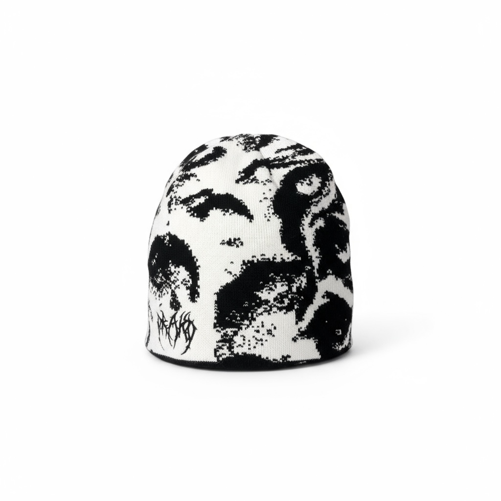 Drako reverse beanie B/W