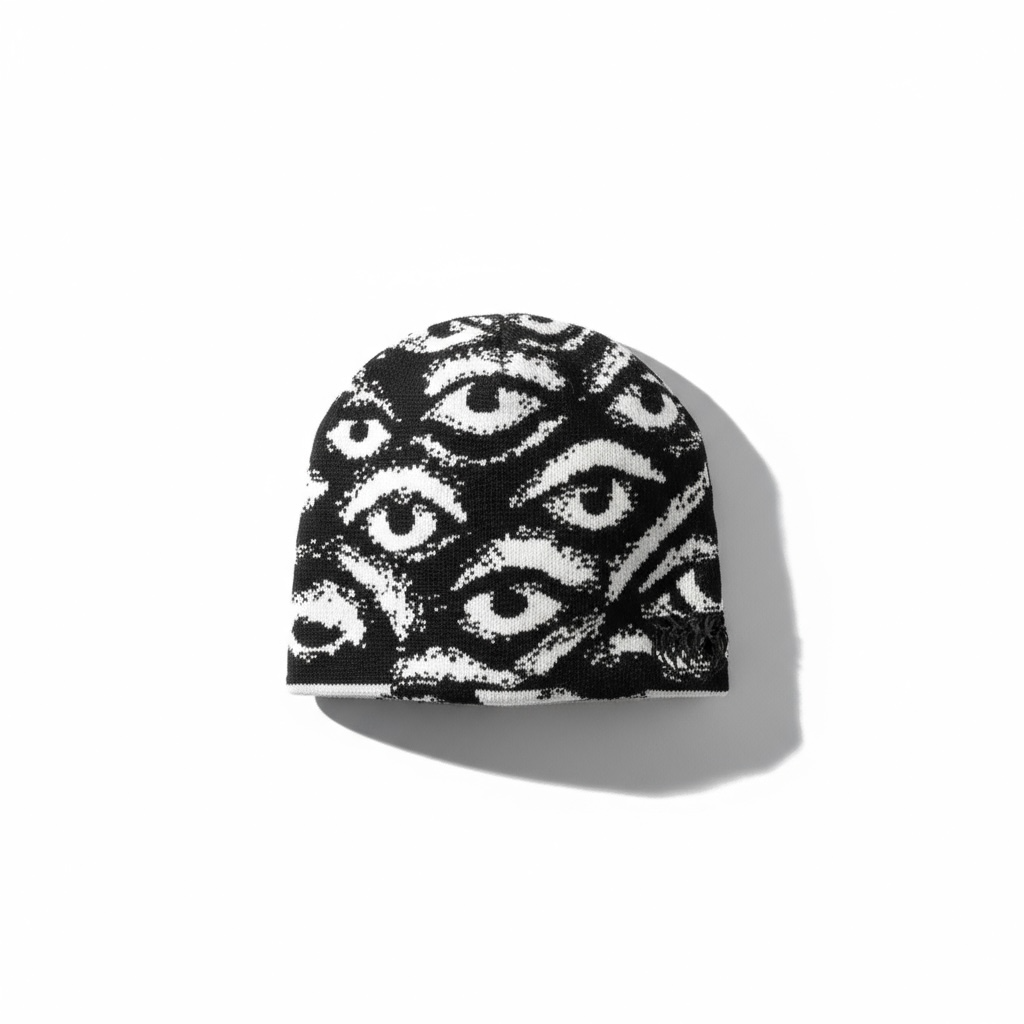 Drako reverse beanie B/W